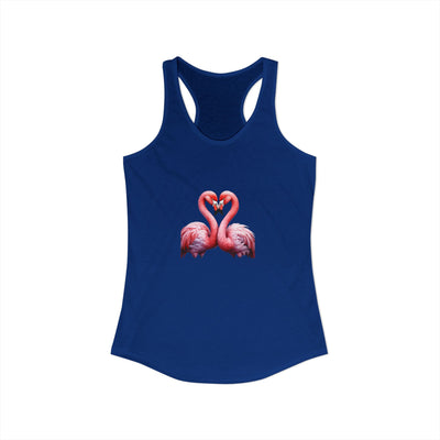 Women’s Flamingo Heart Tank Top | Pink Flamingo Tank | Subtle Lifestyle Tank | Elegant Flirty Summer Tank