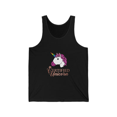 Certified Unicorn – White Tank Top | Subtle Lifestyle Signal | Elegant & Playful