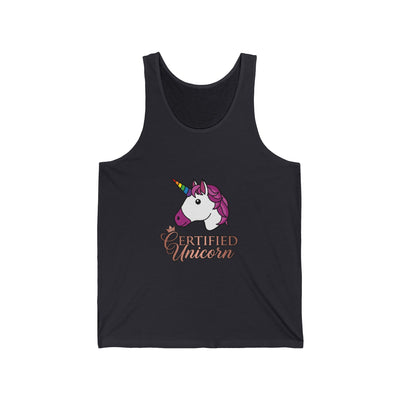 Certified Unicorn – White Tank Top | Subtle Lifestyle Signal | Elegant & Playful