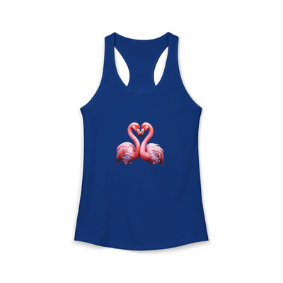 Women’s Flamingo Heart Tank Top | Pink Flamingo Tank | Subtle Lifestyle Tank | Elegant Flirty Summer Tank