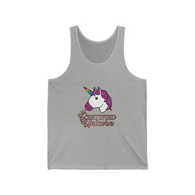 Certified Unicorn – White Tank Top | Subtle Lifestyle Signal | Elegant & Playful